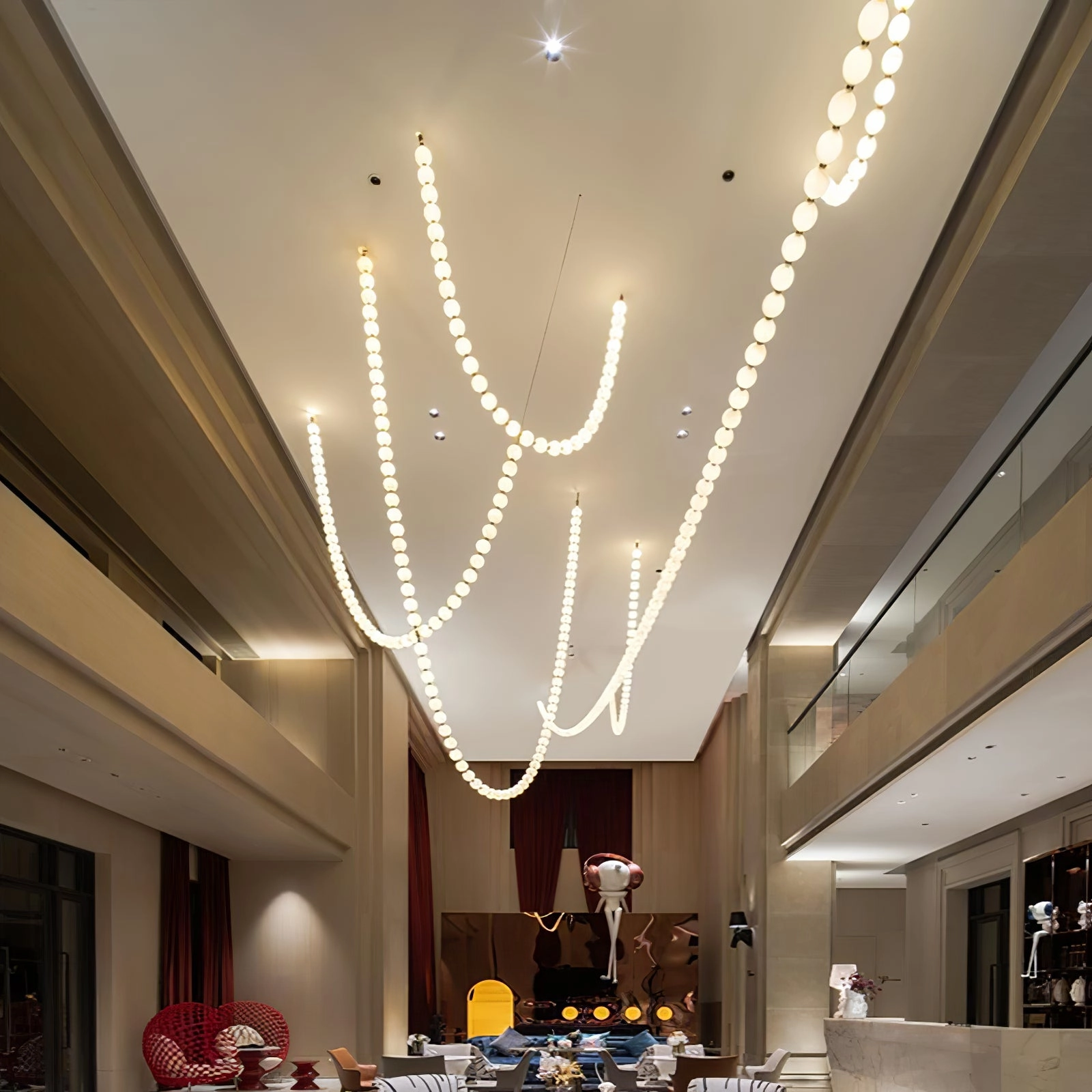 Halti Necklace Acrylic Chandelier