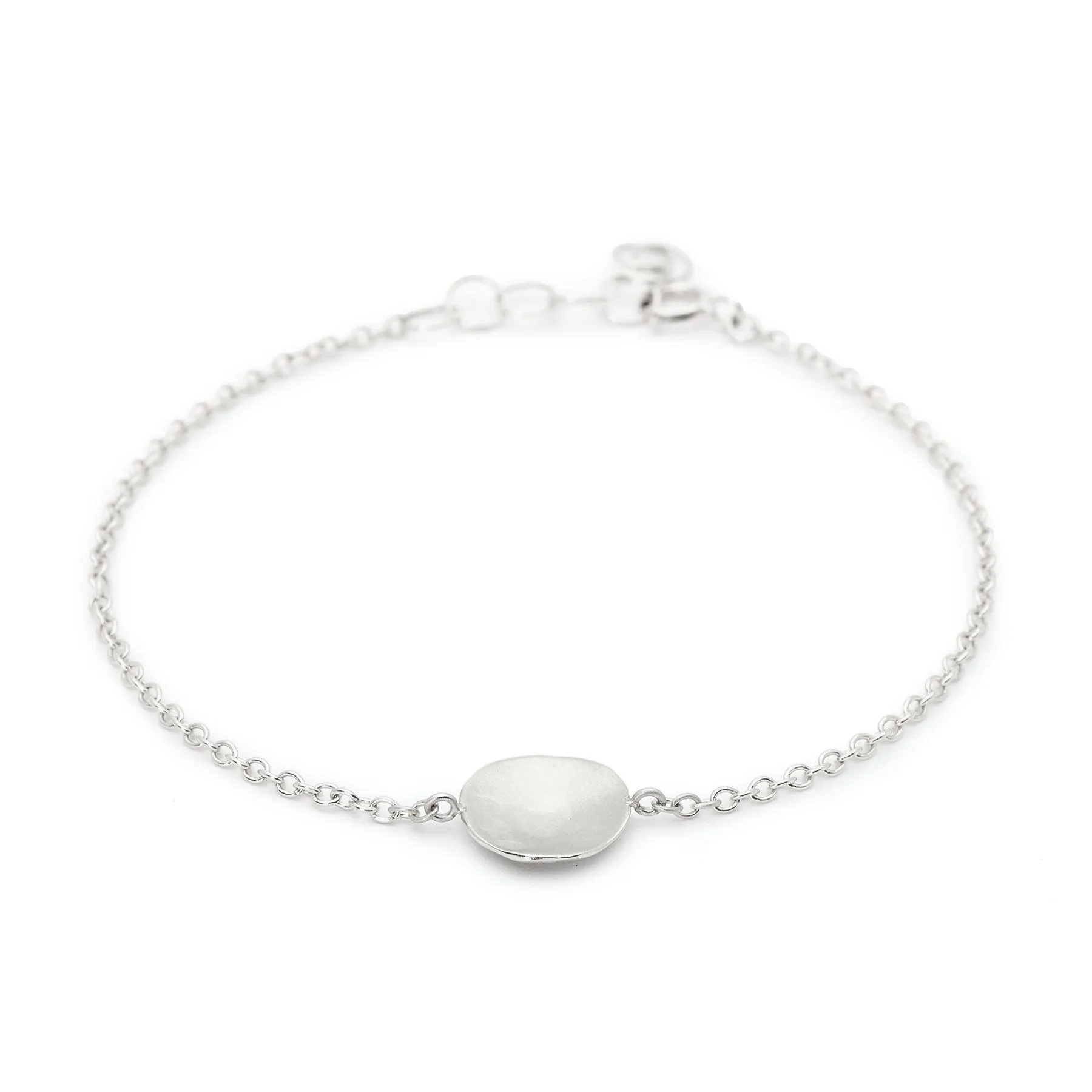 Hammered Disc Bracelet
