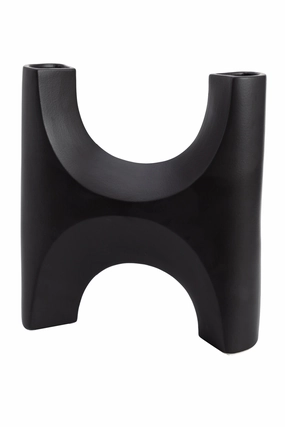 Hand-Glazed Black Ceramic Vase | Liang & Eimil Savier Vase,Glass Vase