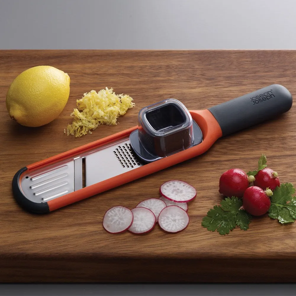 Handi-Grate 2-in-1 mini grater and slicer, Orange