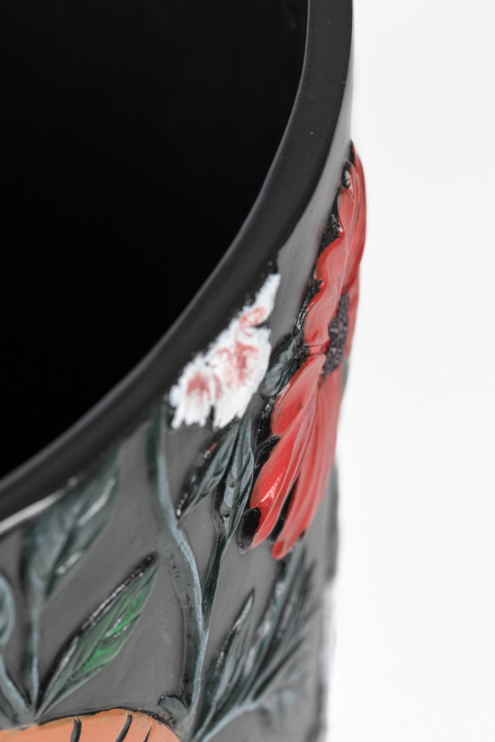 Handpainted Round Vase | Bold Monkey Songs Of The Night Tiger