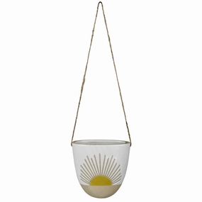 Hanging Vase with Sun, Ceramic Vase,Ceramic Vase