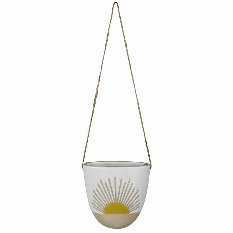 Hanging Vase with Sun, Ceramic Vase,Ceramic Vase