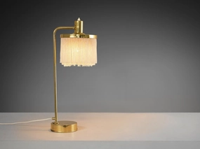 Hans-Agne Jakobsson 'Fringe' Table Lamp in Brass and Silk Knife Set,Kitchen Knives