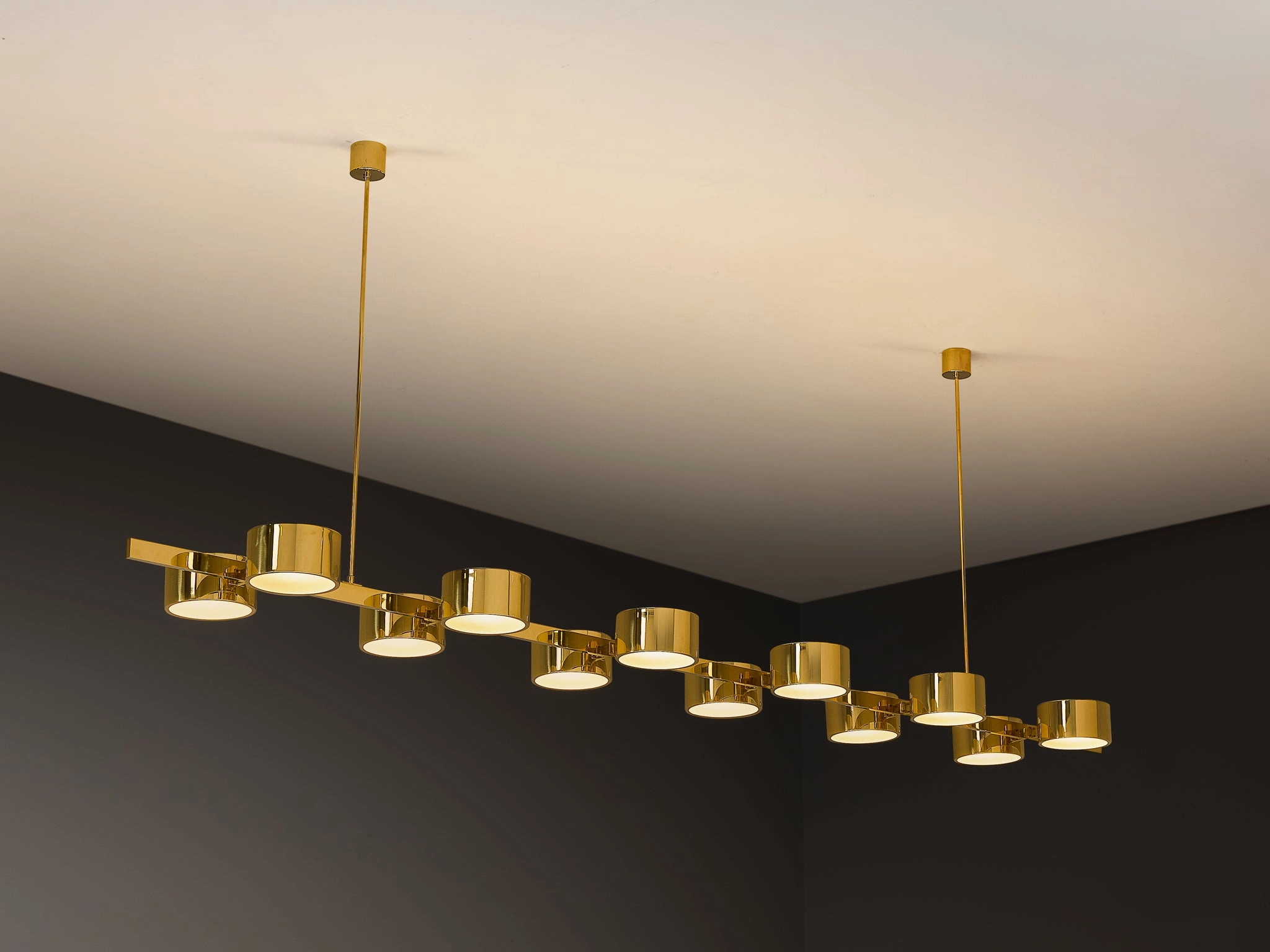 Hans-Agne Jakobsson 'T 261/12' Chandelier in Brass