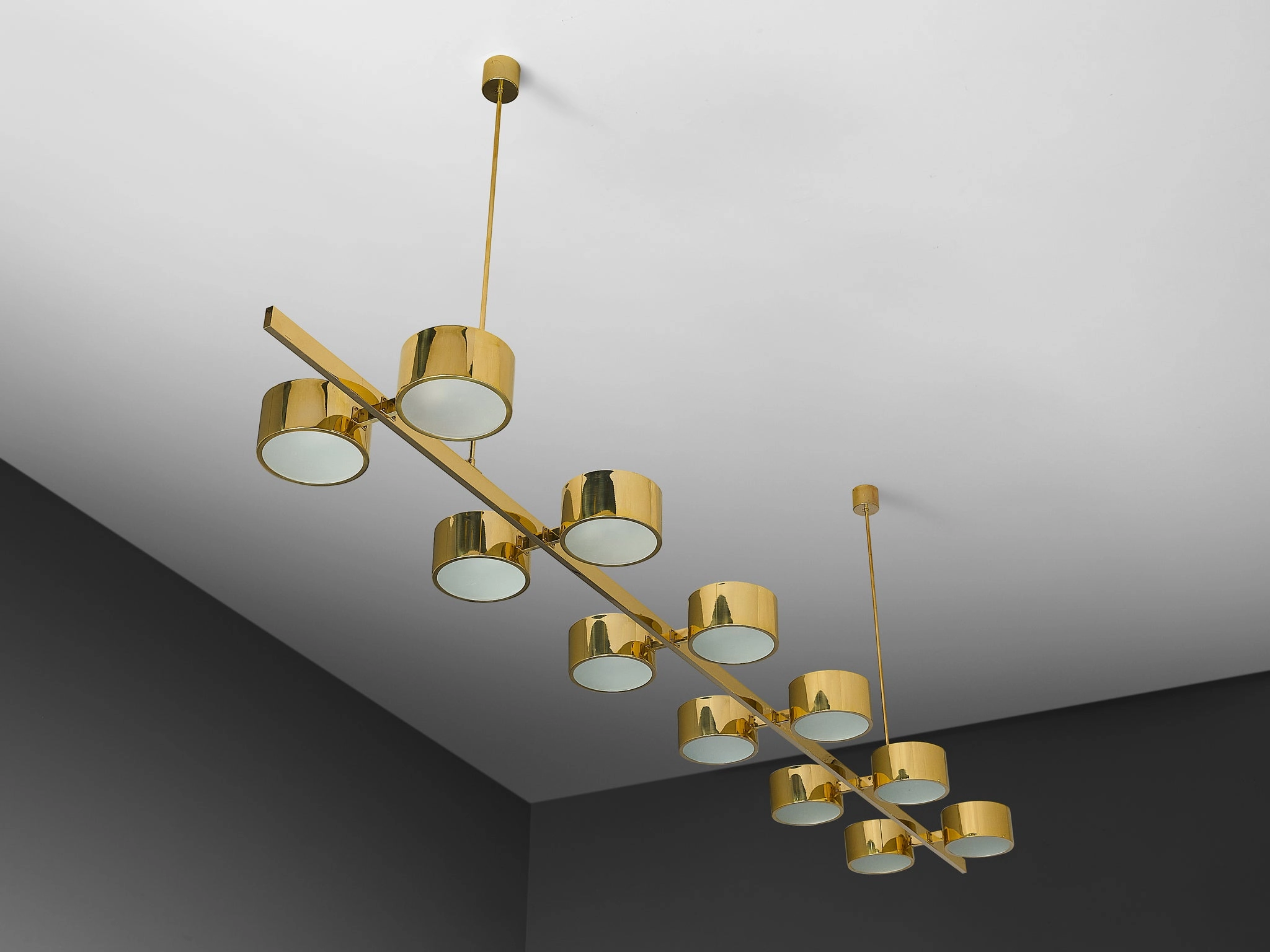 Hans-Agne Jakobsson 'T 261/12' Chandelier in Brass