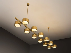 Hans-Agne Jakobsson 'T 261/12' Chandelier in Brass Knife Set,Kitchen Knives
