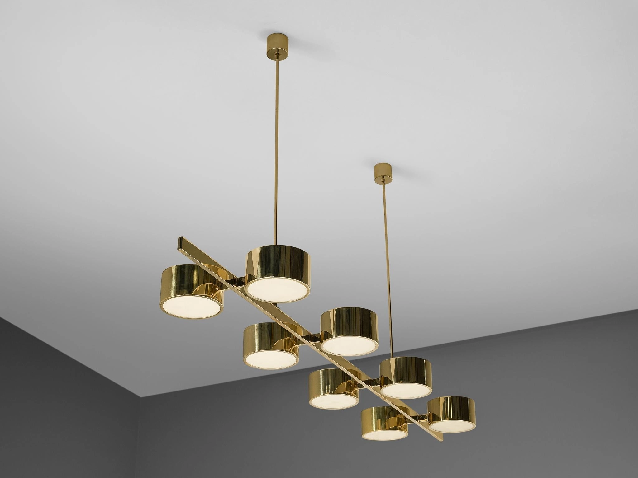 Hans-Agne Jakobsson 'T 261/8' Chandelier in Brass