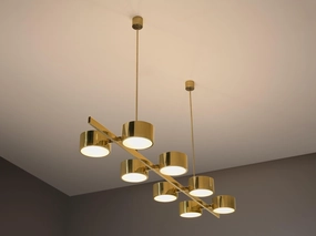 Hans-Agne Jakobsson 'T 261/8' Chandelier in Brass Knife Set,Kitchen Knives
