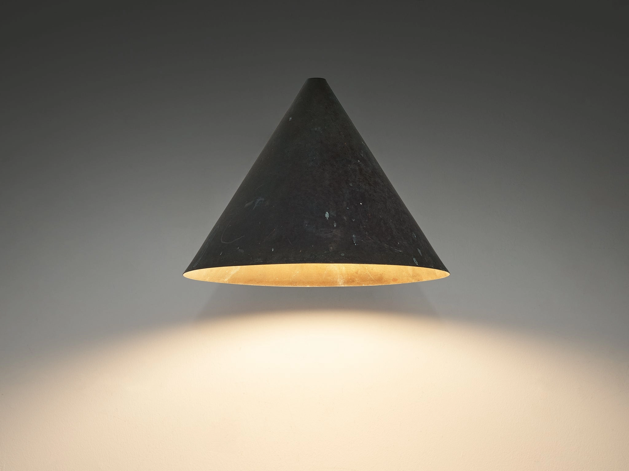 Hans-Agne Jakobsson 'Tratten' Copper Wall Light