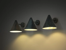 Hans-Agne Jakobsson 'Tratten' Wall Lights in Patinated Copper Knife Set,Kitchen Knives