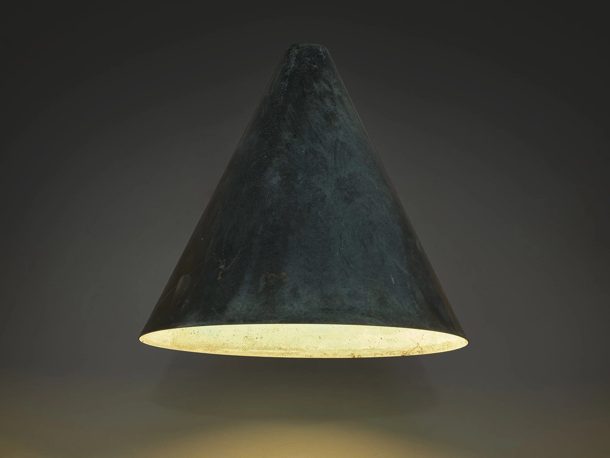 Hans-Agne Jakobsson 'Tratten' Wall Lights in Patinated Copper