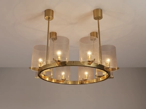 Hans-Agne Jakobsson Chandelier in Brass and Blown Glass Knife Set,Kitchen Knives