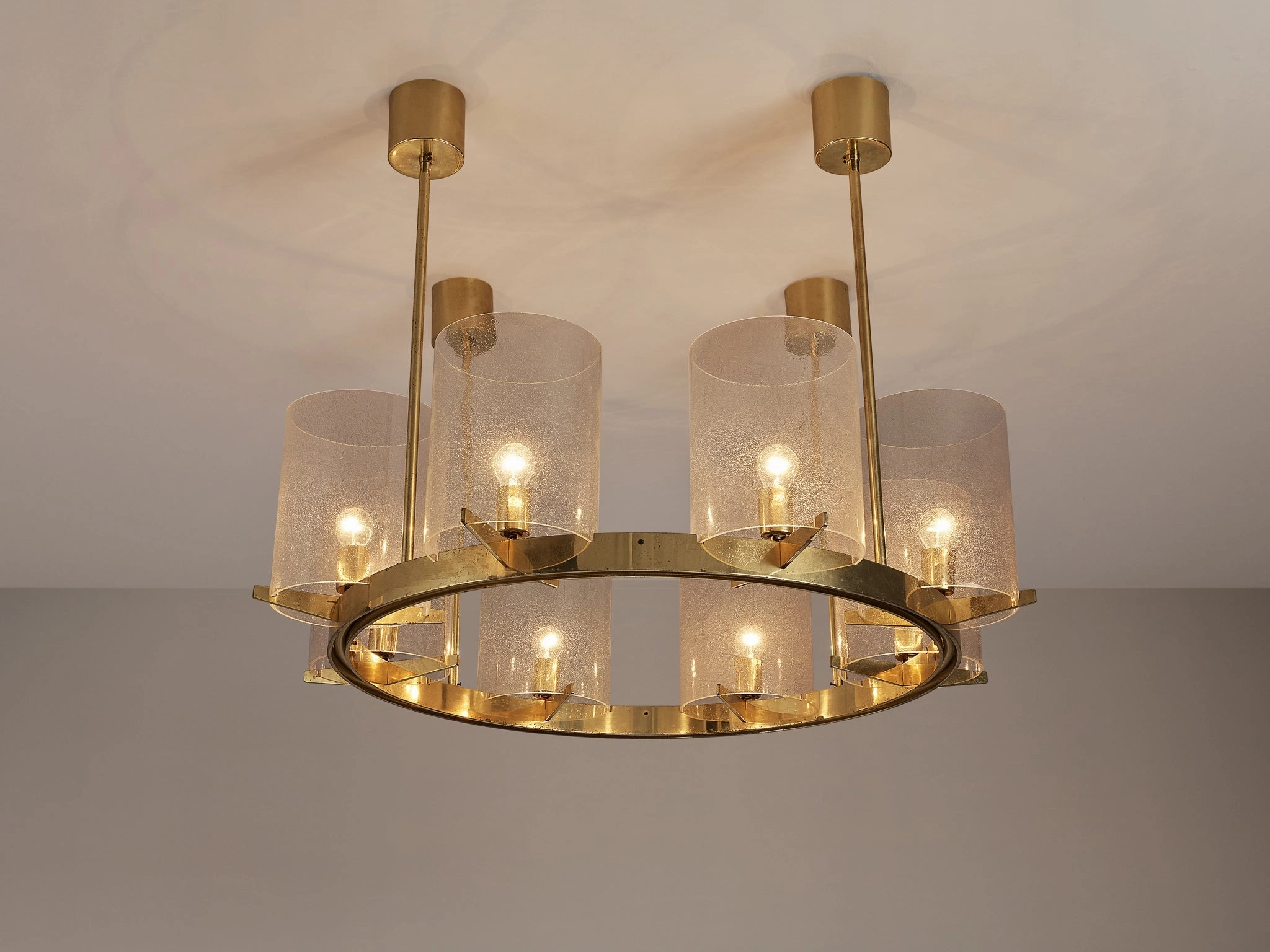 Hans-Agne Jakobsson Chandelier in Brass and Blown Glass Knife Set,Kitchen Knives