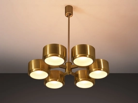 Hans-Agne Jakobsson Chandelier in Brass Knife Set,Kitchen Knives