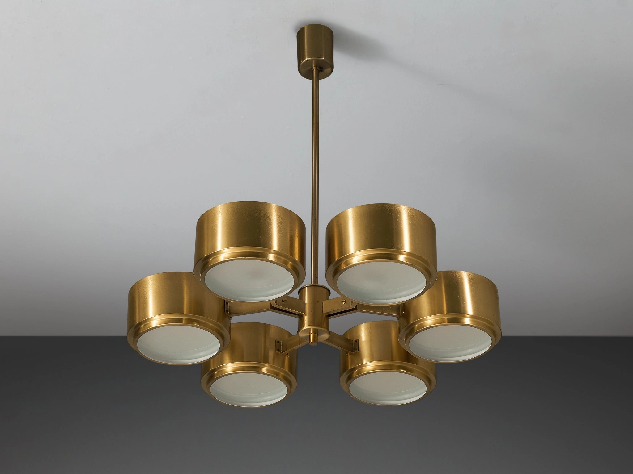 Hans-Agne Jakobsson Chandelier in Brass