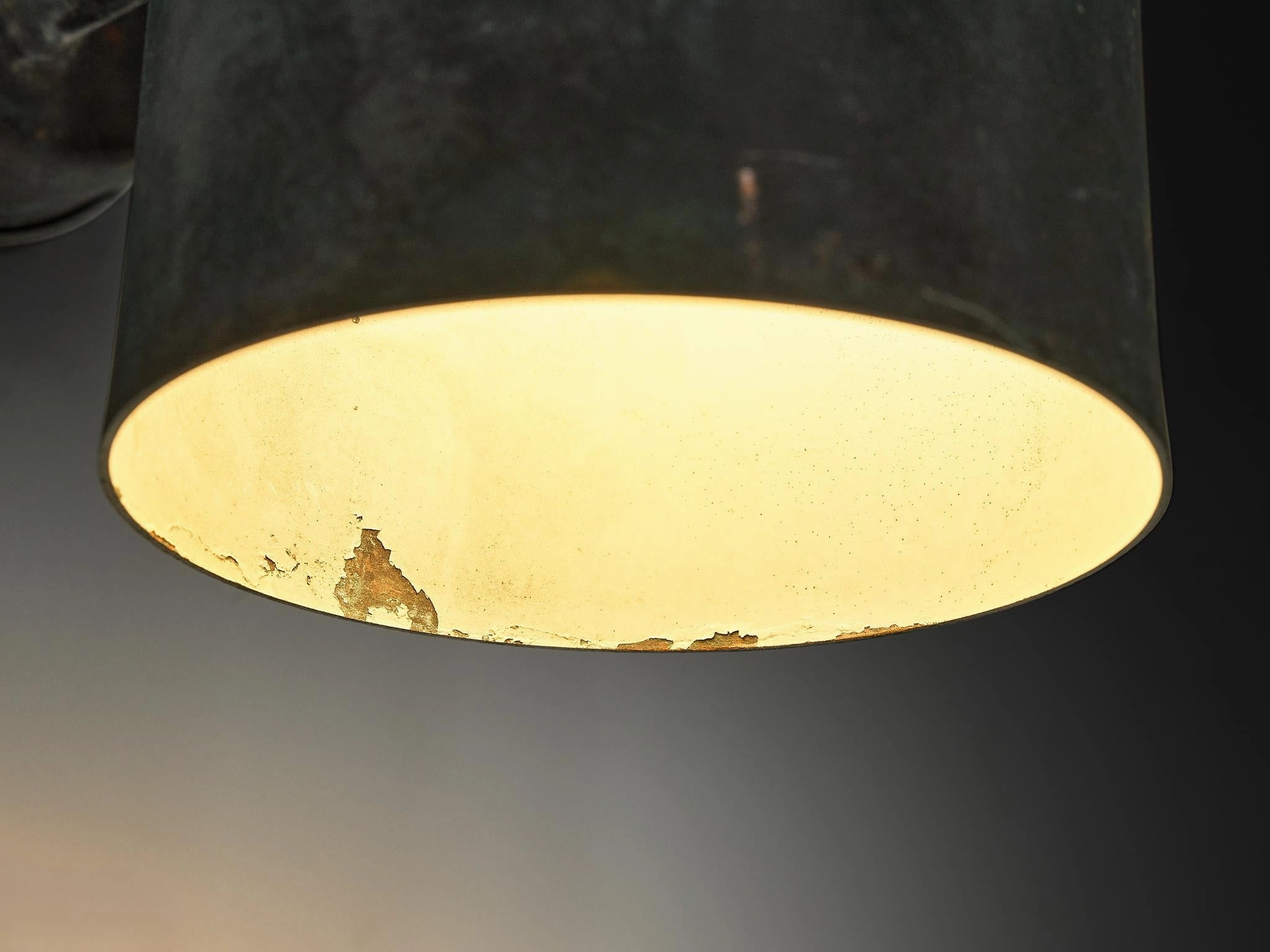 Hans-Agne Jakobsson Rulle Wall Lights in Patinated Copper