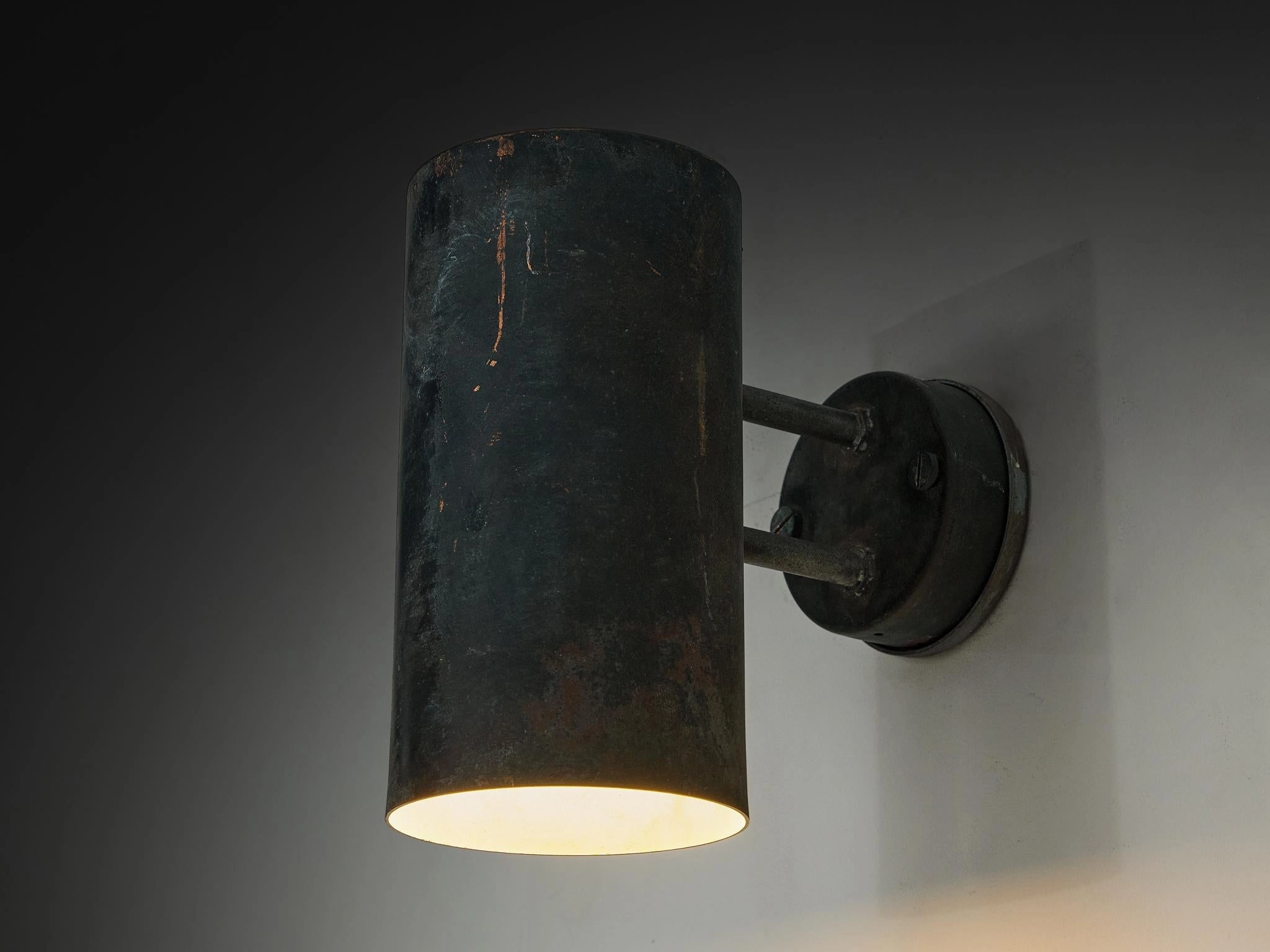 Hans-Agne Jakobsson Rulle Wall Lights in Patinated Copper
