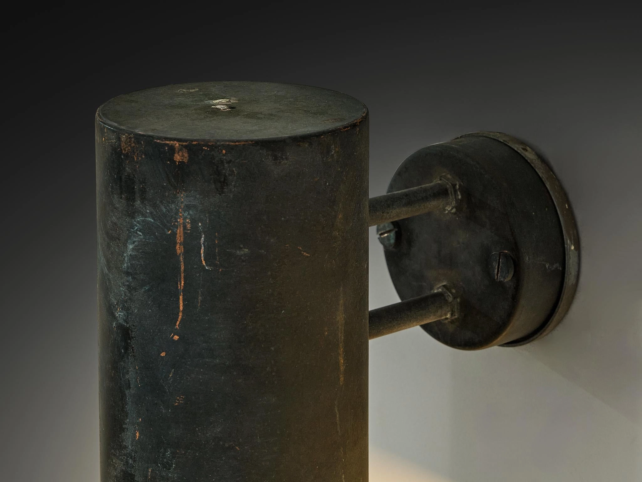 Hans-Agne Jakobsson Rulle Wall Lights in Patinated Copper