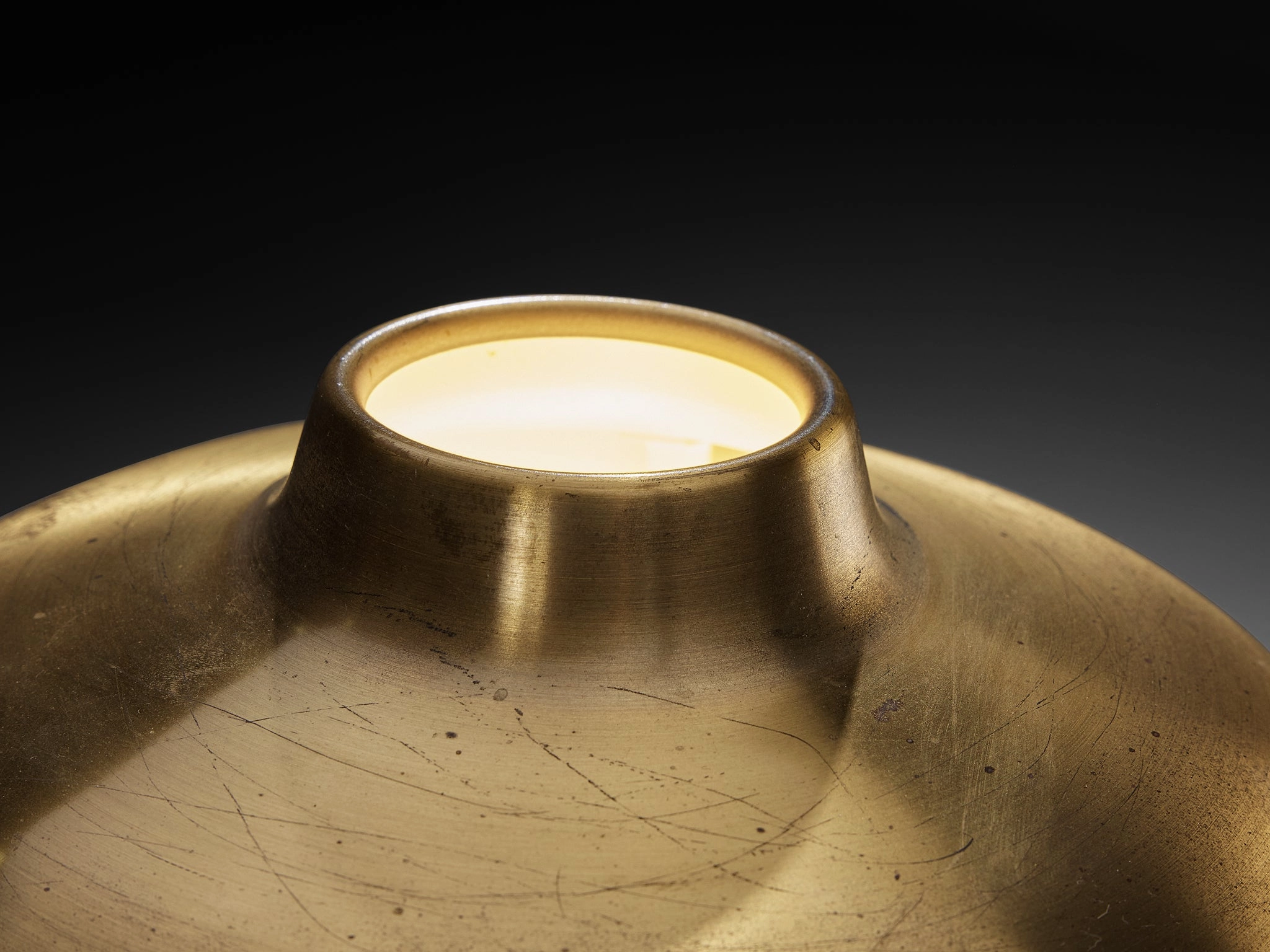 Hans Bergstrm for ASEA Table Lamp in Mahogany and Brass