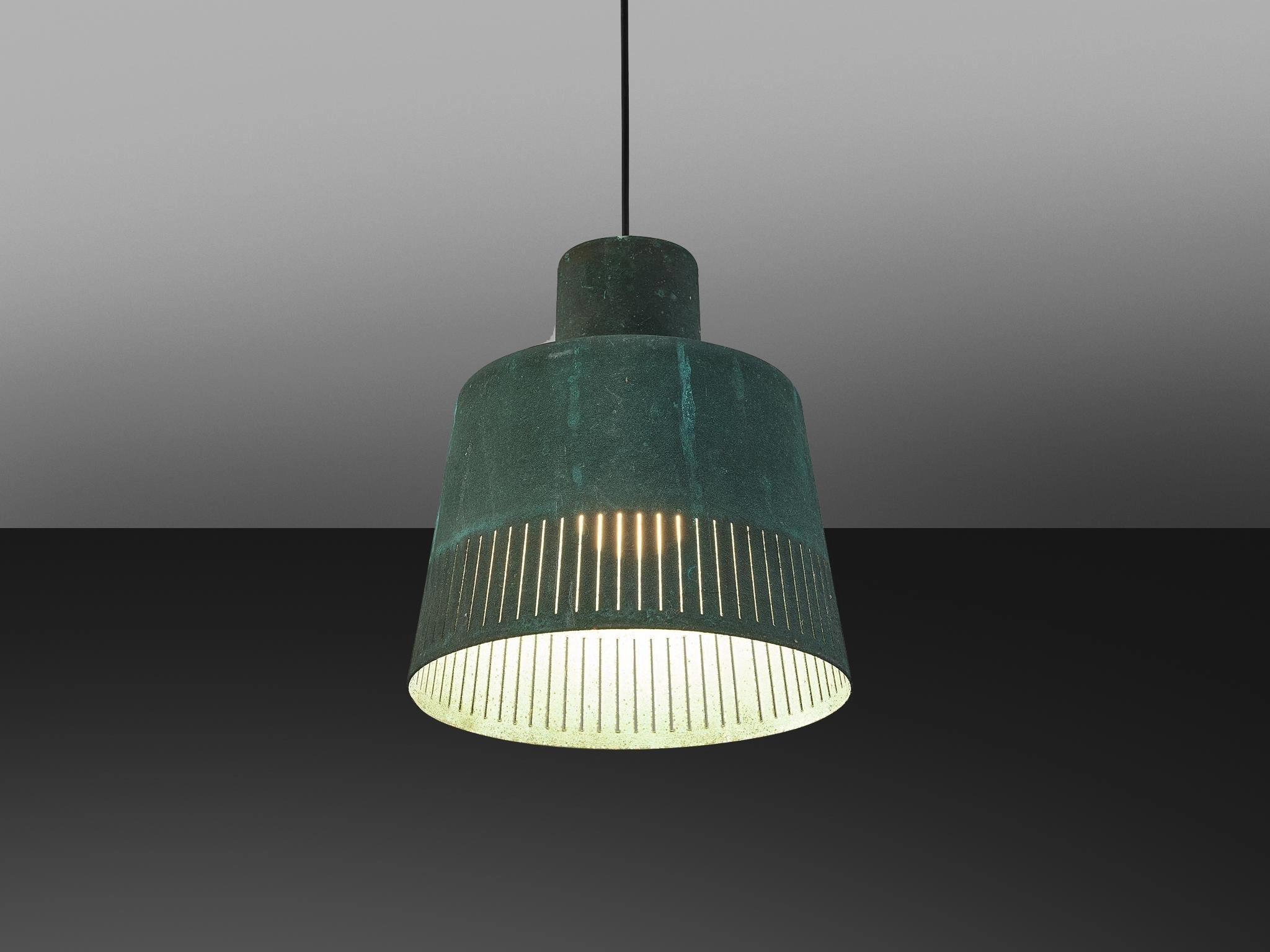 Hans Bergstrm for Atelj Lyktan Pendants in Patinated Copper