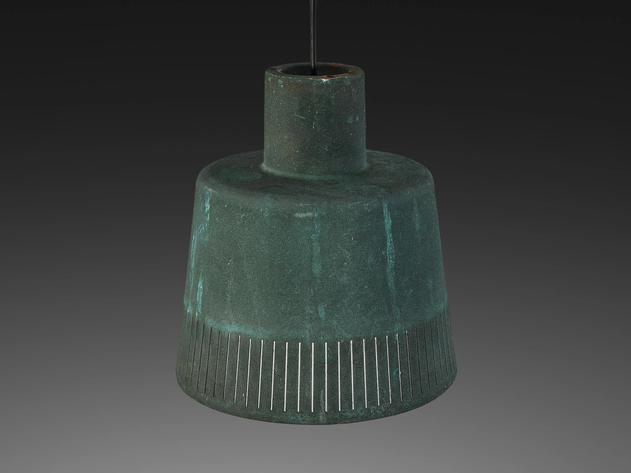 Hans Bergstrm for Atelj Lyktan Pendants in Patinated Copper