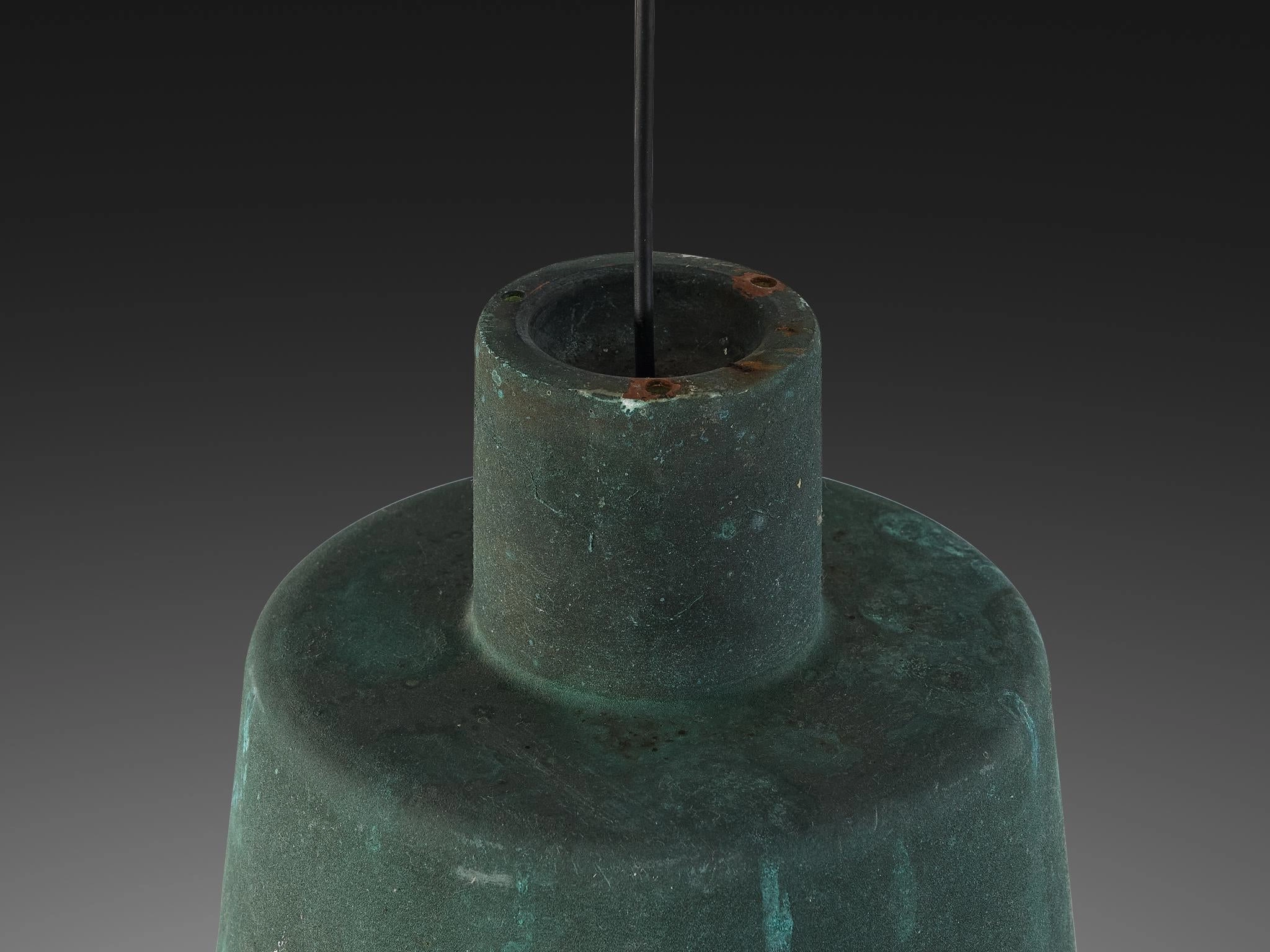 Hans Bergstrm for Atelj Lyktan Pendants in Patinated Copper
