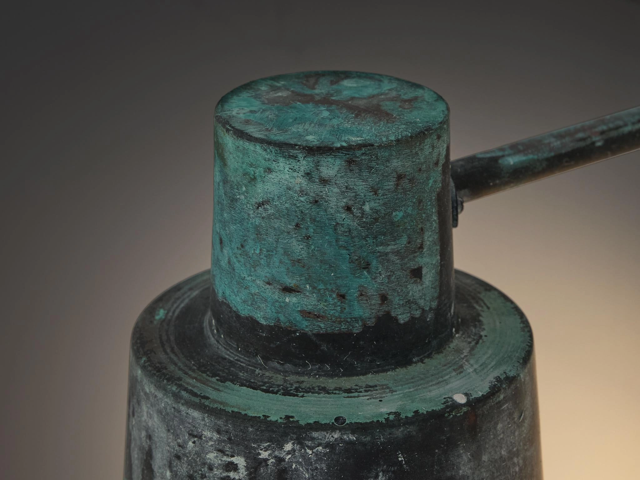 Hans Bergstrm for Atelj Lyktan Wall Light in Patinated Copper