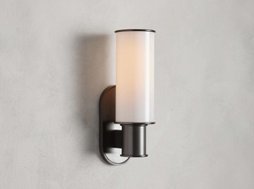 Harlin Bronze Sconce in Milk Sconces & Wall Lighting,wall sconce lighting