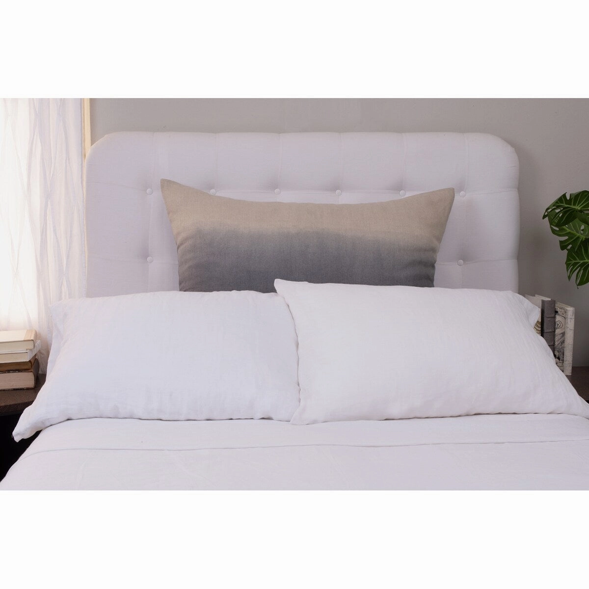 Harmony Linen Sham, Natural, King pillowcases,cotton pillow covers,bed linen