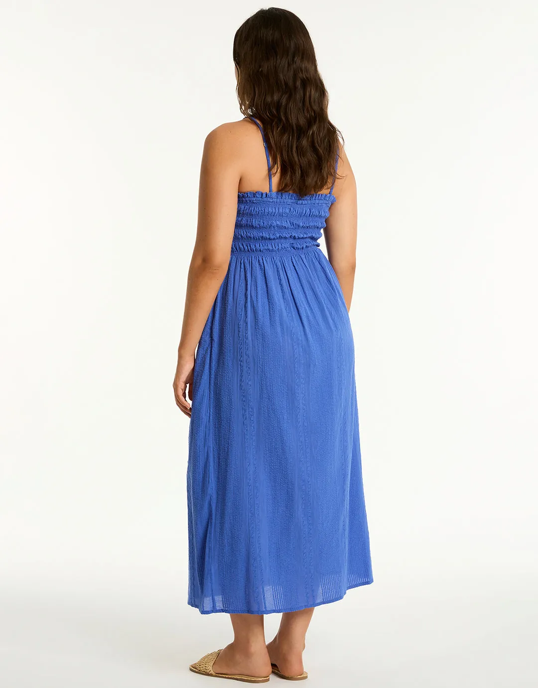 Heatwave Bandeau Dress - Blue