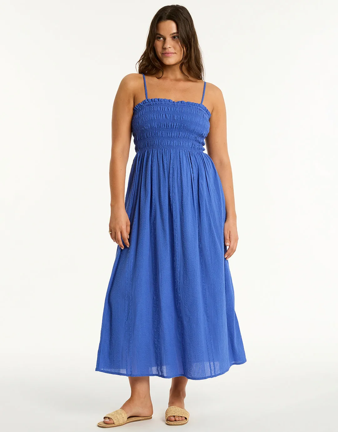 Heatwave Bandeau Dress - Blue
