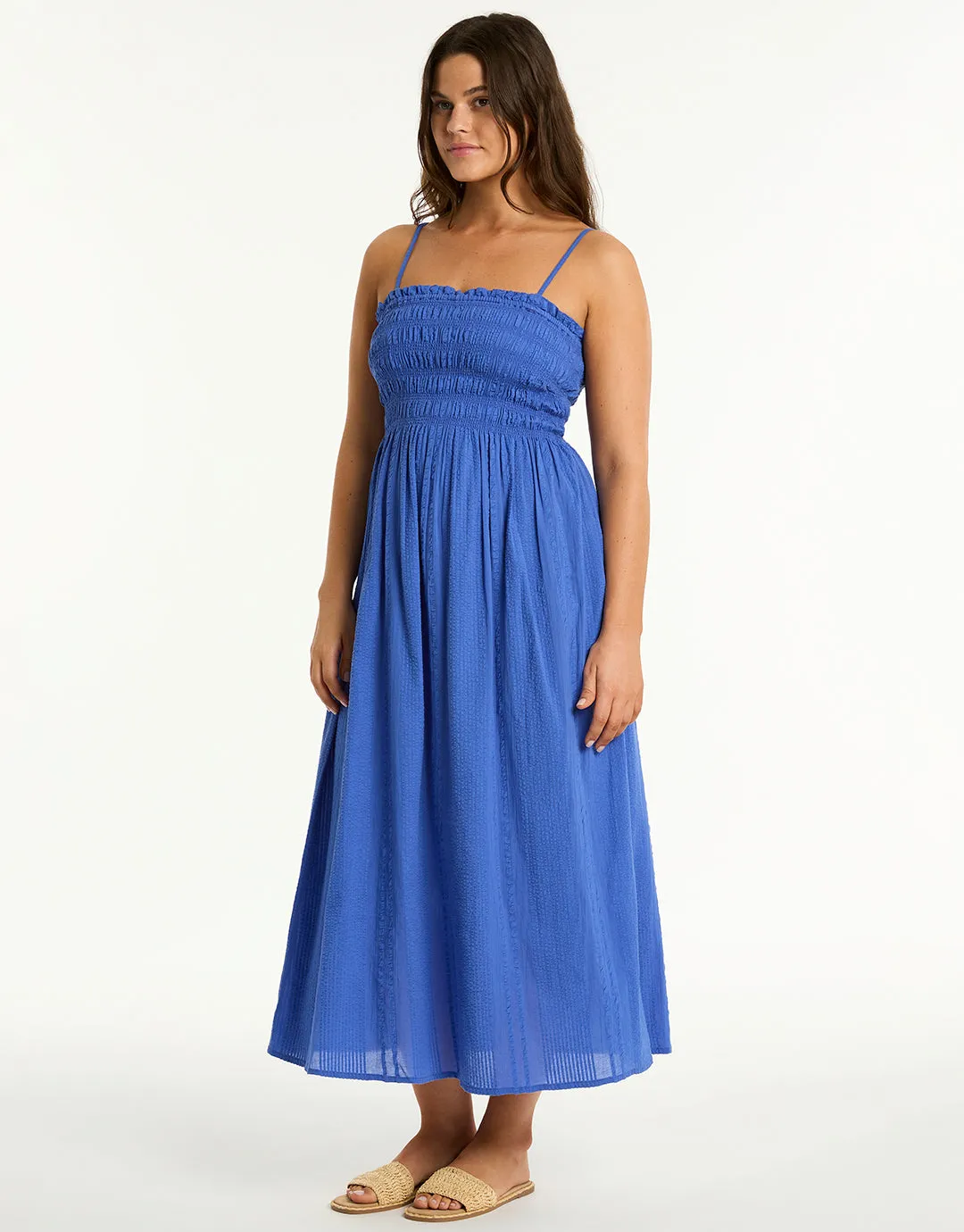 Heatwave Bandeau Dress - Blue
