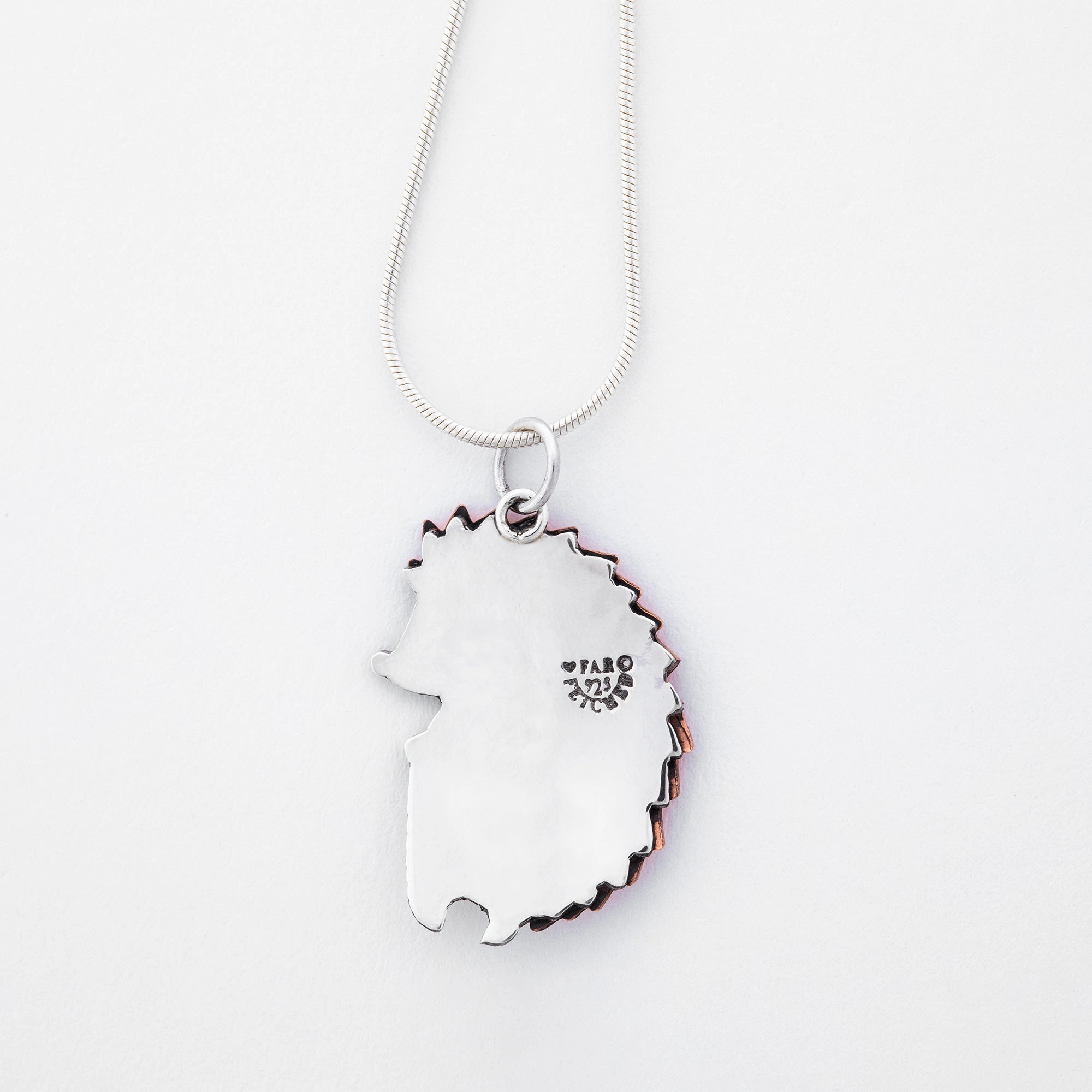 Hedgehog Sterling & Copper Necklace
