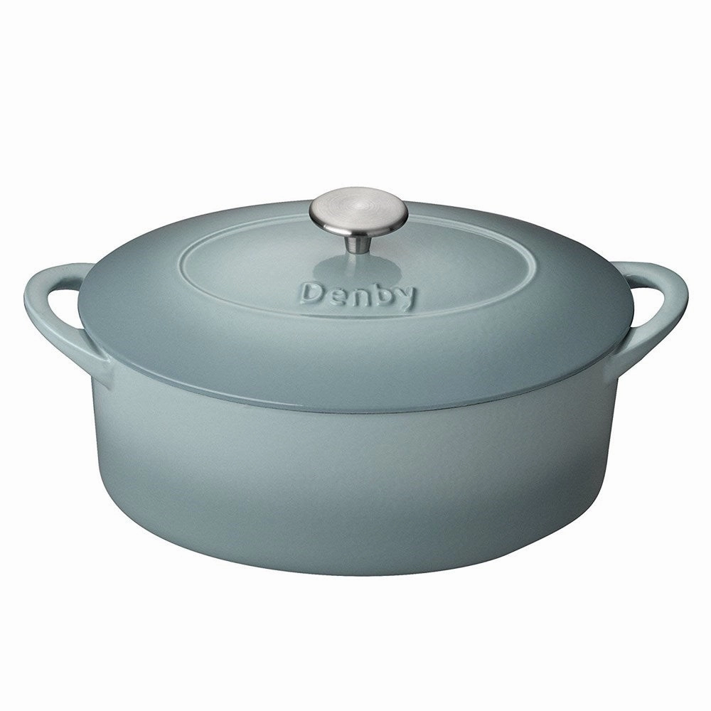 Heritage - Pavilion Oval casserole, 4.25 litre - L28 x W21 x D17cm, cast iron curtain fabric, upholstery textile