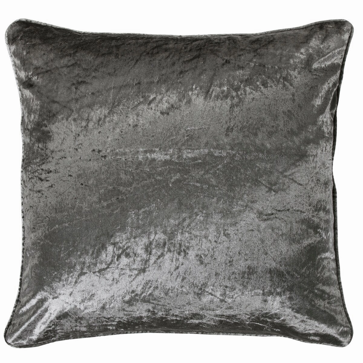 Hiend Accents Silver Velvet Euro Sham, 27" x 27", 1PC pillowcases,cotton pillow covers,bed linen