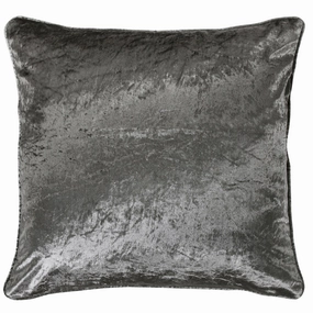Hiend Accents Silver Velvet Euro Sham, 27" x 27", 1PC pillowcases,cotton pillow covers,bed linen