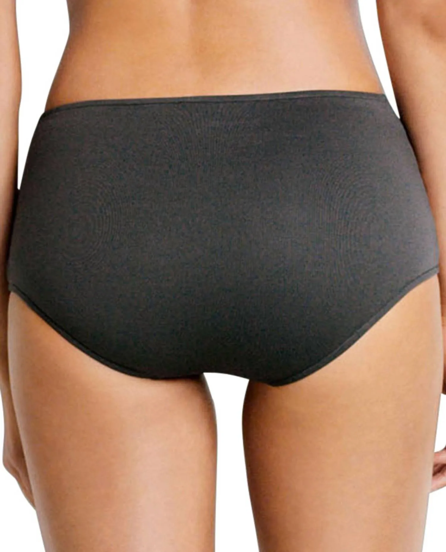 High Waist Lattice Bikini Bottom In Sea Black