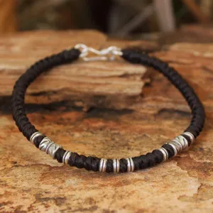 Hill Tribe Heritage Handmade Silver Braided Bracelet from Thailand