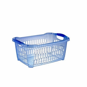 Hobby Life Plastic Laundry Basket Clear Rectangle Favo No1 25L 081101 fabric hamper,portable laundry bin,laundry storage