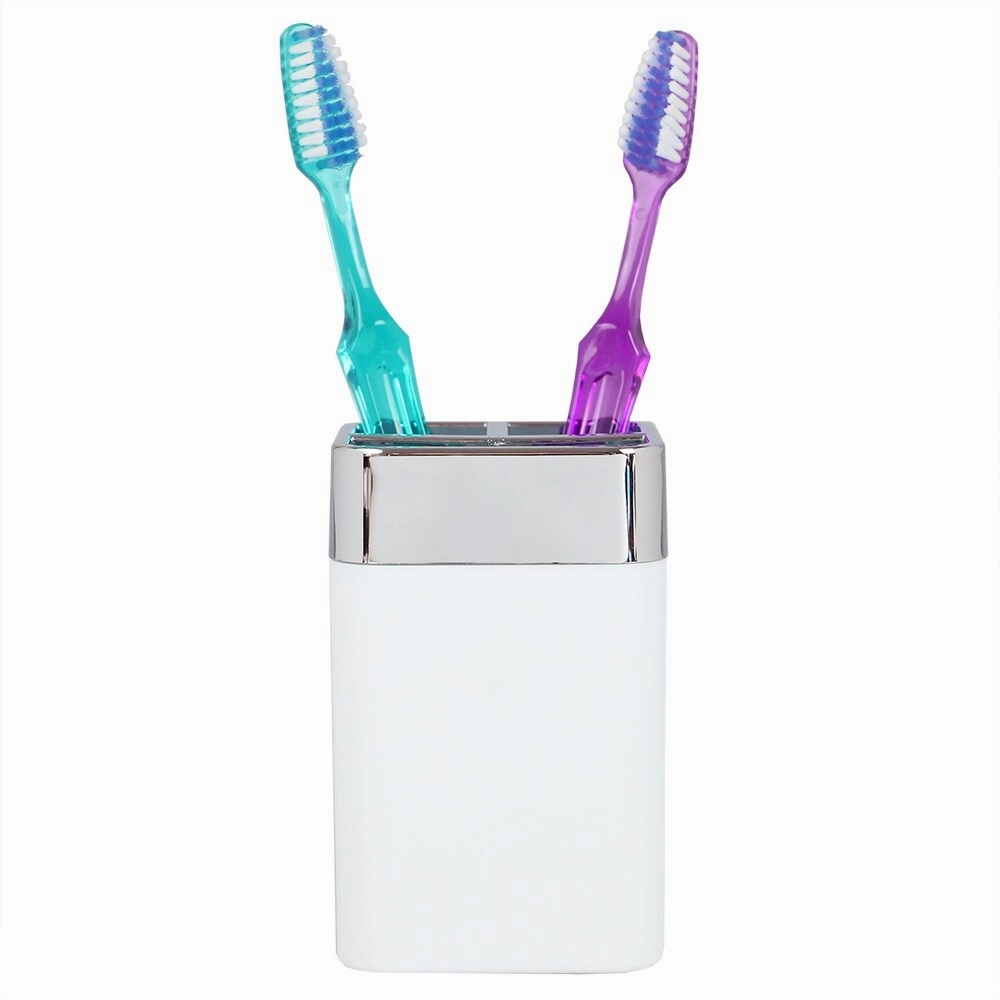 Home Basics Skylar ABS Plastic Toothbrush Holder
