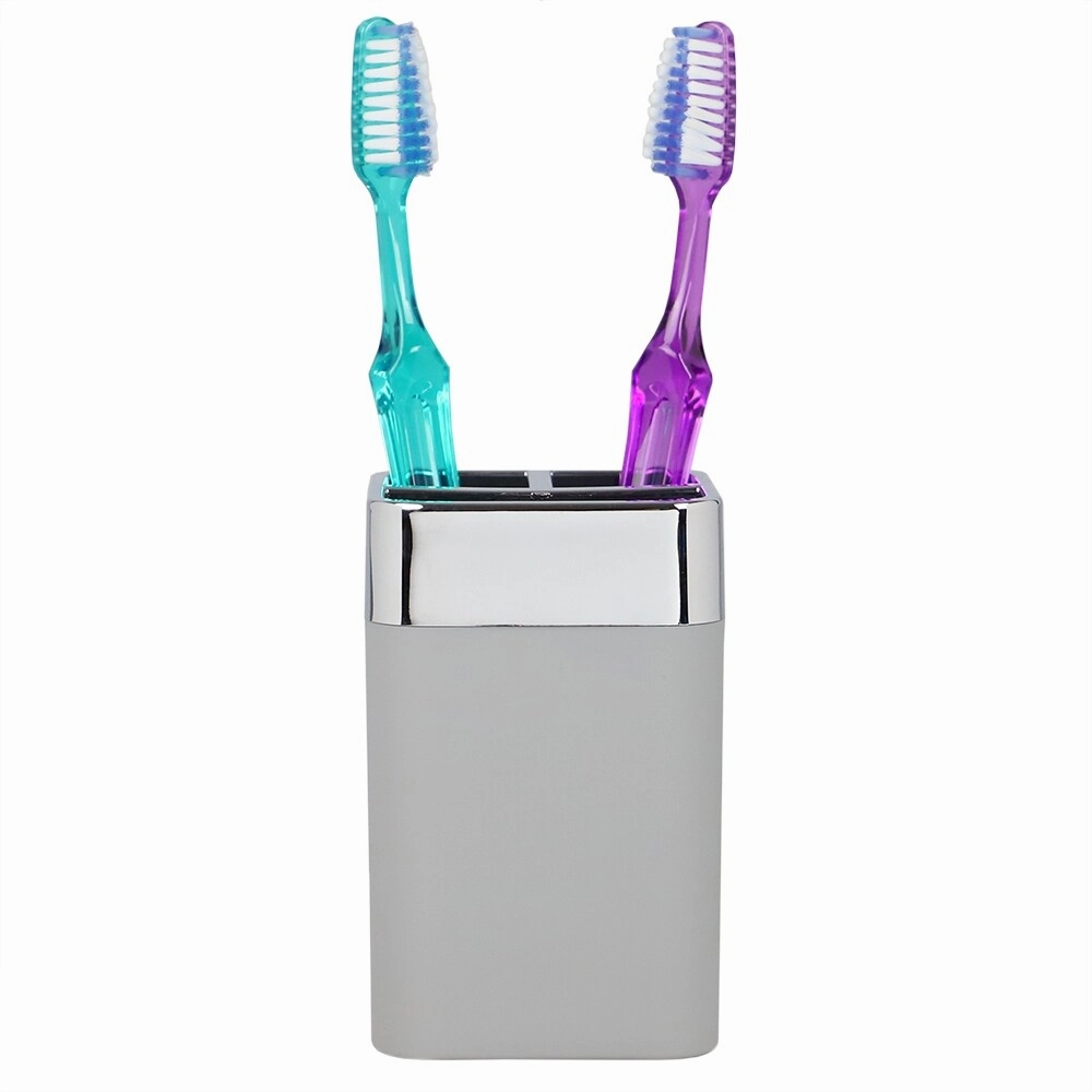 Home Basics Skylar ABS Plastic Toothbrush Holder