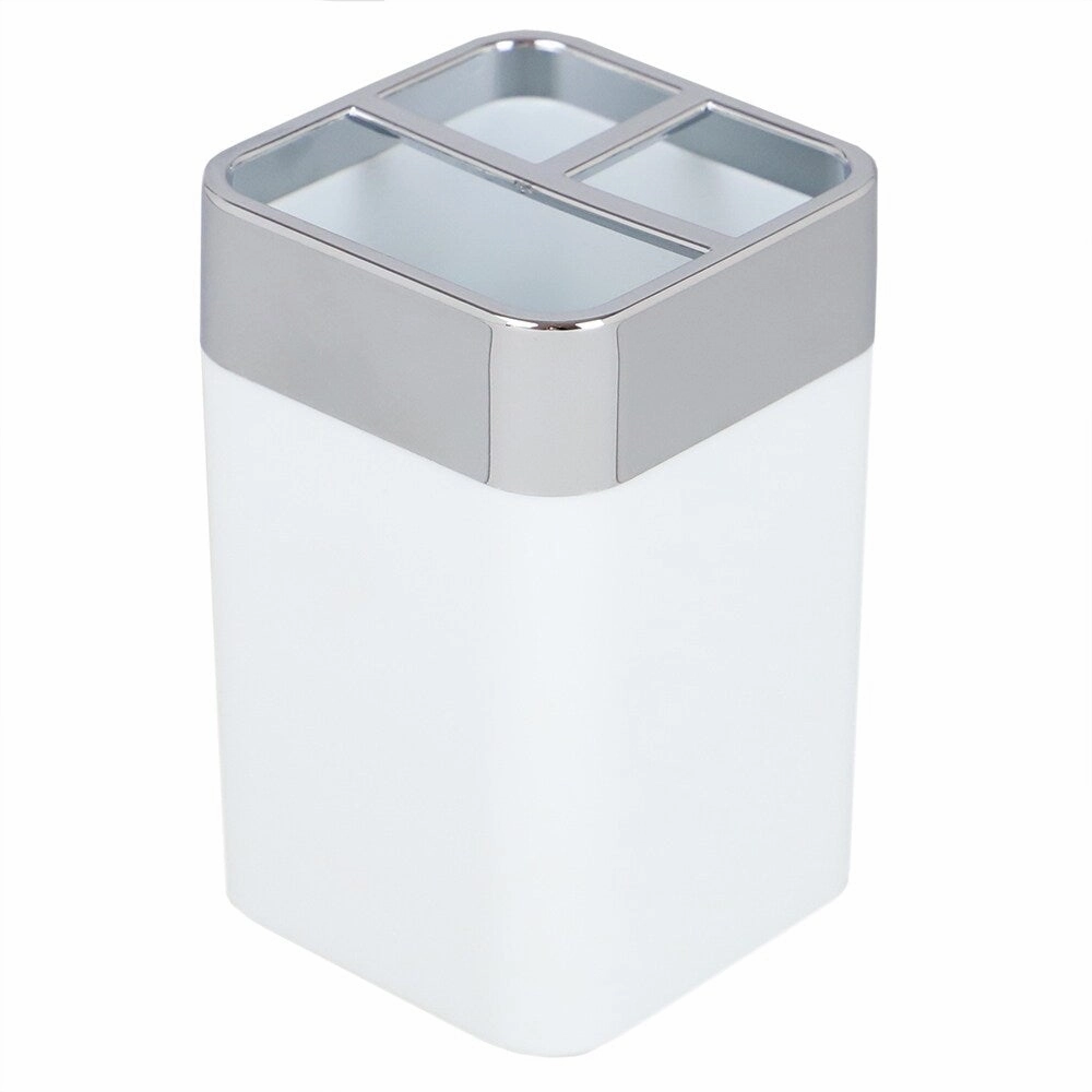 Home Basics Skylar ABS Plastic Toothbrush Holder