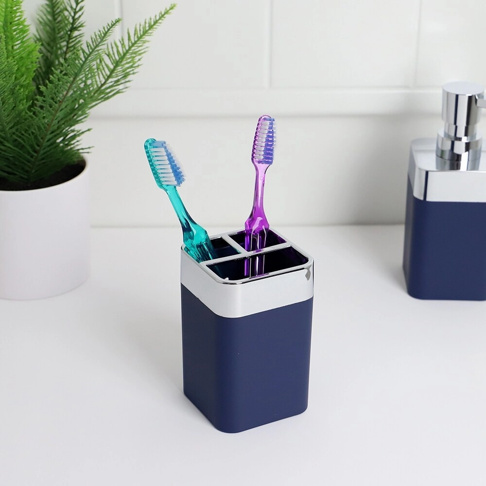 Home Basics Skylar ABS Plastic Toothbrush Holder