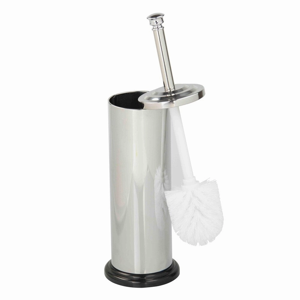 Home Basics Stainless Steel Toilet Brush Holder Toilet Brush,Bathroom Cleaner