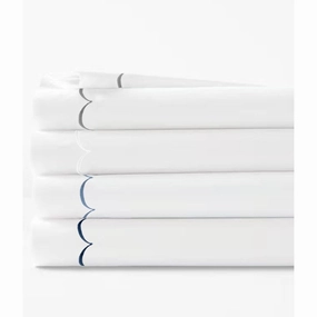 Home Sweet Home Collection 600TC Cotton Scallop Embroidery Pillowcase OR Euro Sham Set pillowcases,cotton pillow covers,bed linen