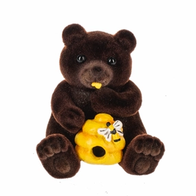 Honey Bear with Bee Hive Pocket Token Charm Decorative Mirror,Home Decor Mirror