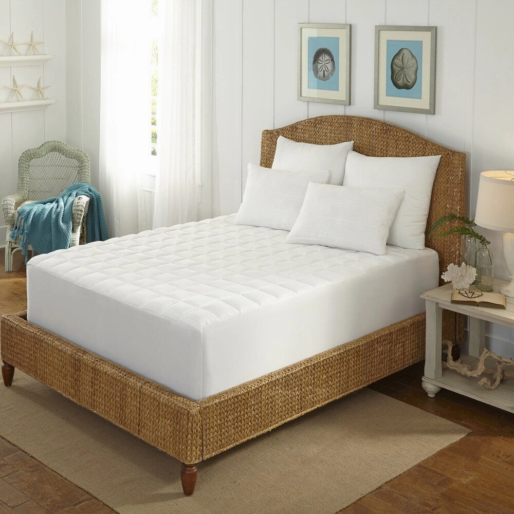 Hotel Laundry 400 Thread Count Overfilled Mattress Pad mattress pads,mattress topper,bed protection