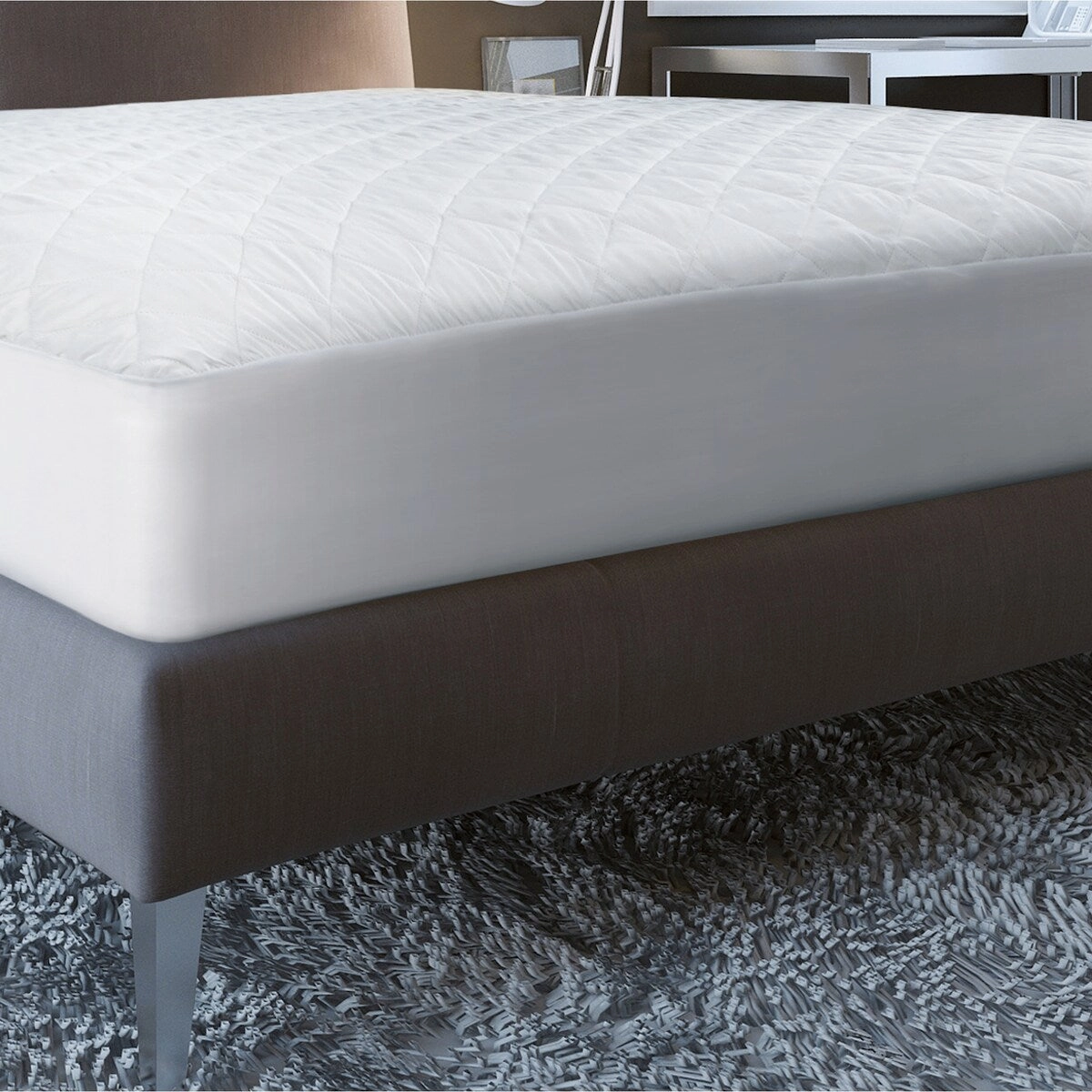 Hotel Solutions Classic Antibacterial Pinsonic Mattress Pad - N/A