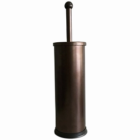 HUJI Rust Resistant Bronze Toilet Brush & Holder Set Toilet Brush,Bathroom Cleaner
